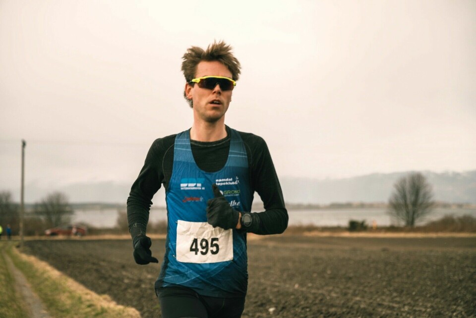 Petter Rypdal uten noen konkurrenter i nærheten. (Foto: arrangøren)