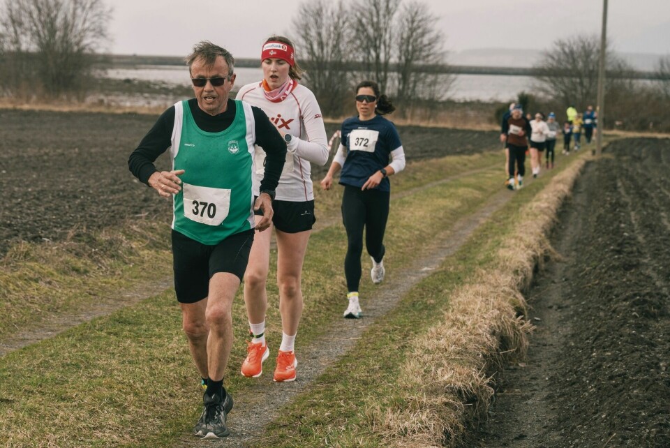 Bjørn Nilssen (370) fra Frosta var dagens nest eldste deltaker som vinner av M70. (Foto: arrangøren)