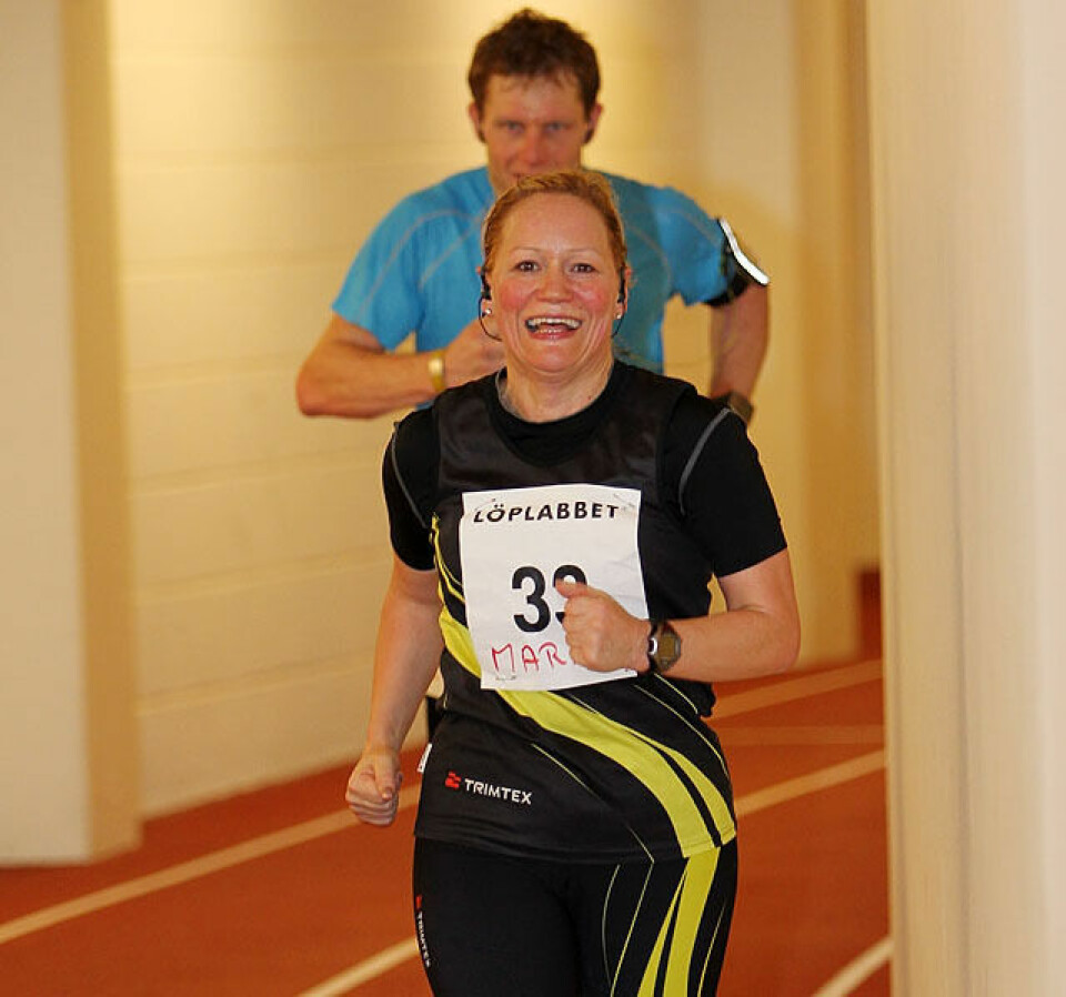Neste års løpsleder og tidligere Kondispresident, Marit Bjerknes, er på lista over de som har løpt Bislett 24-timers flest ganger. Her fra 2011. (Foto: Kjell Vigestad) Marit_Bjerknes_A20G7978.jpg