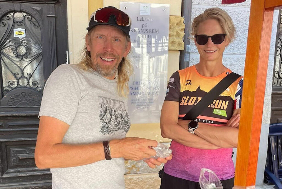 Coach Sondre Amdahl og Janne Kvisvik.