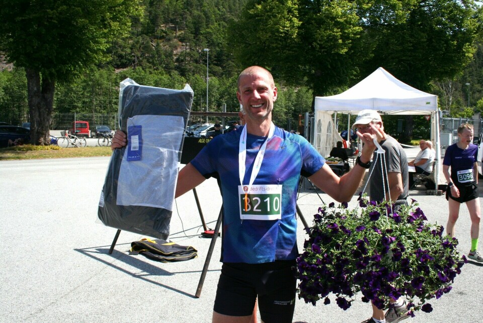 Simen Koland (36) - vinneren av 12 km fra Aurebekk til Dalane.