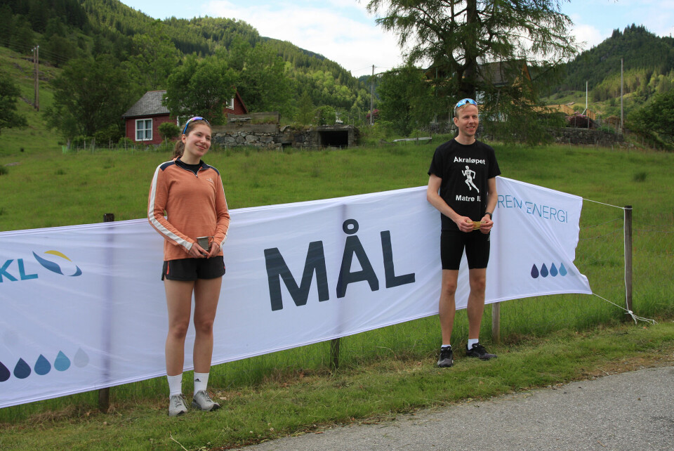 Thea Mathilde Rusten og Sindre Om. (Foto: Gisle Sellevold)