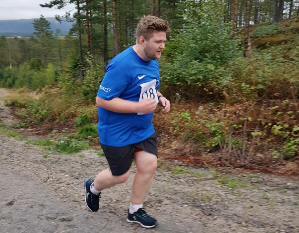Martin Tinholt på veg mot halvmaraton i Oslo