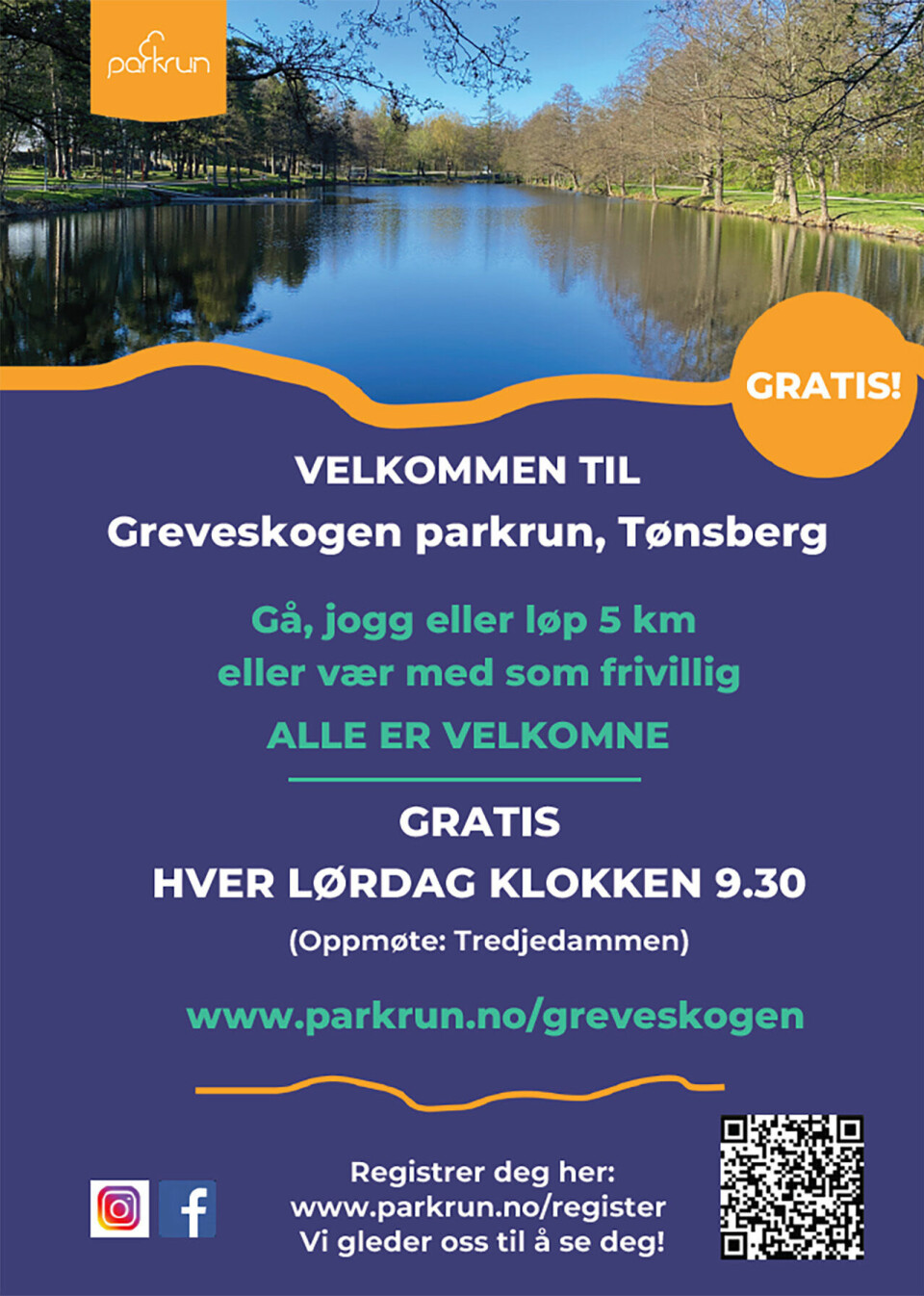 Greveskogen parkrun starter opp 24. mai