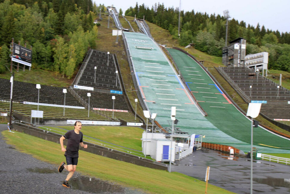 Olympiaparkløpet i Sørdalskarusellen er godt i gang 09 Geir Haugen på oppløpet _MG_4540.jpg