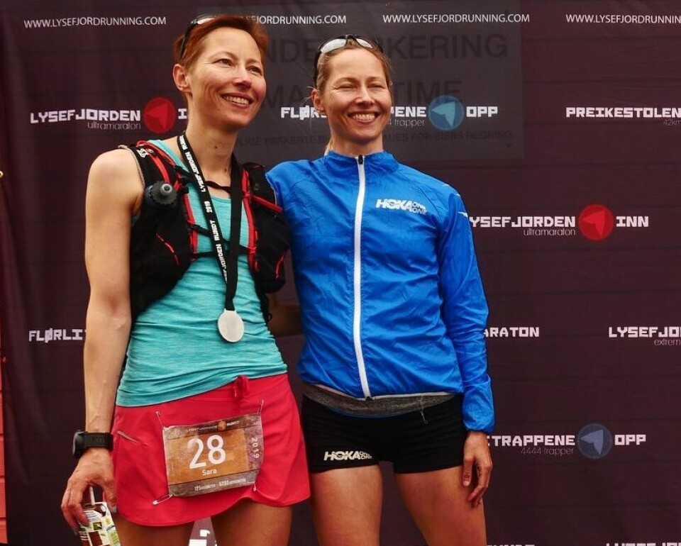Fredrik Askeland og Mari Mauland vant Lysefjorden Rundt Extreme Ultra Trail Sara_og_Mari (820x657).jpg