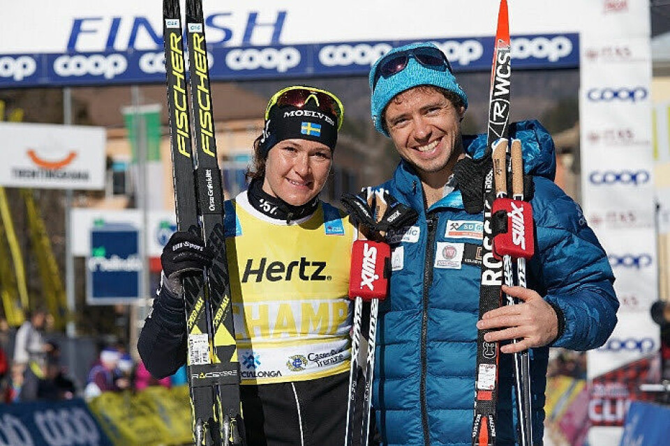 Britta Johansson Norgren, Lager 157 Ski Team og Ilya Chernousov, Bauer Ski Team var best i årets Marcialonga. Britta Johansson Norgren, Lager 157 Ski Team og Ilya Chernousov, Bauer Ski Team var best i årets Marcialonga.