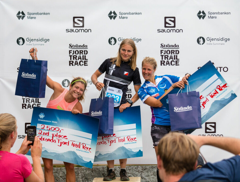 Færø Linde og Wästlund vant ultradistansen i Stranda Fjord Trail Race Pall_Foto_Stranda Fjord Trail Race3.jpeg