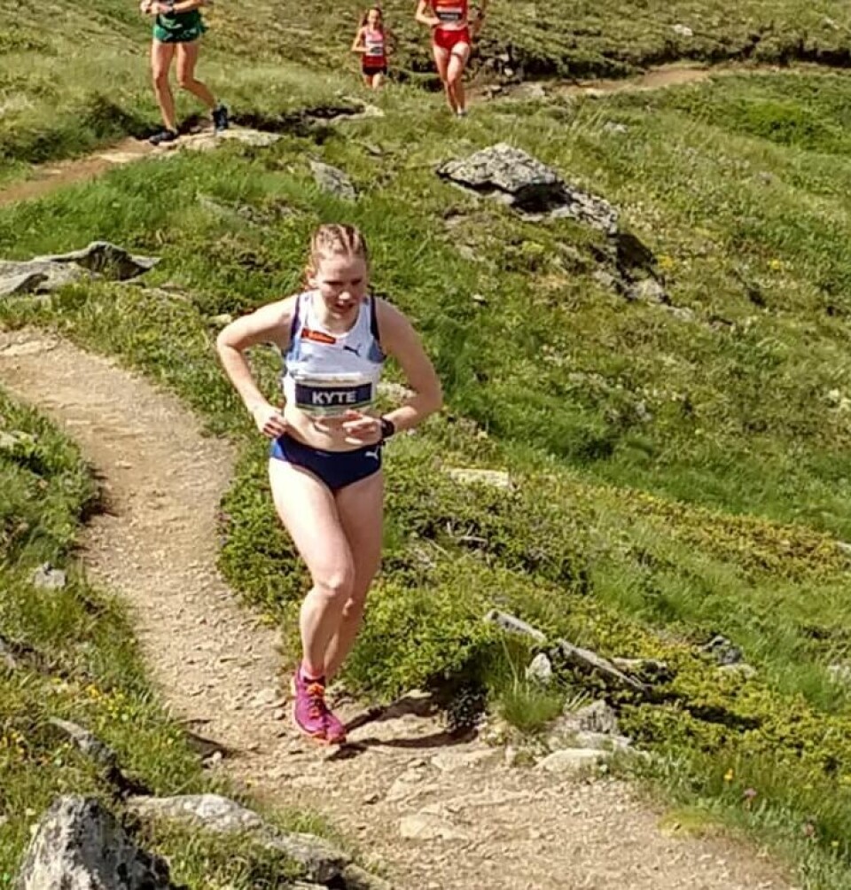 Øvergaard Aarvik med sølv i EM motbakkeløp i Zermatt Karoline_foto_Lars_Kyte.jpg