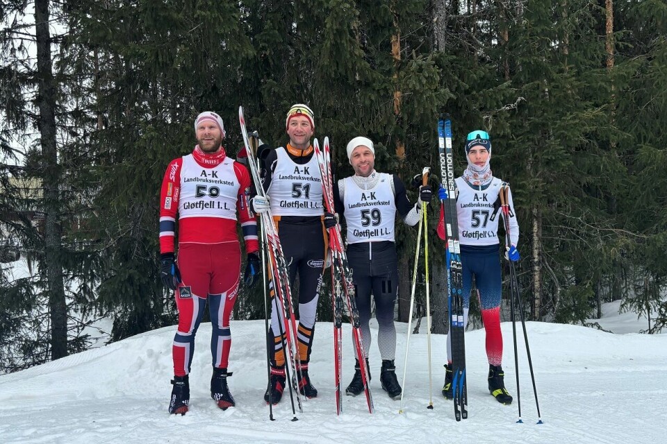 Tetkvartetten etter endt dyst i Engerneset (fra venstre): Ivar Indby, Tore Stengrundet, Vegar Lans Pedersen og Julian Paula. (Foto: Kjersti Rønning) Tetkvartetten etter endt dyst i Engerneset (fra venstre): Ivar Indby, Tore Stengrundet, Vegar Lans Pedersen og Julian Paula. (Foto: Siri Anne Stengrundet)
