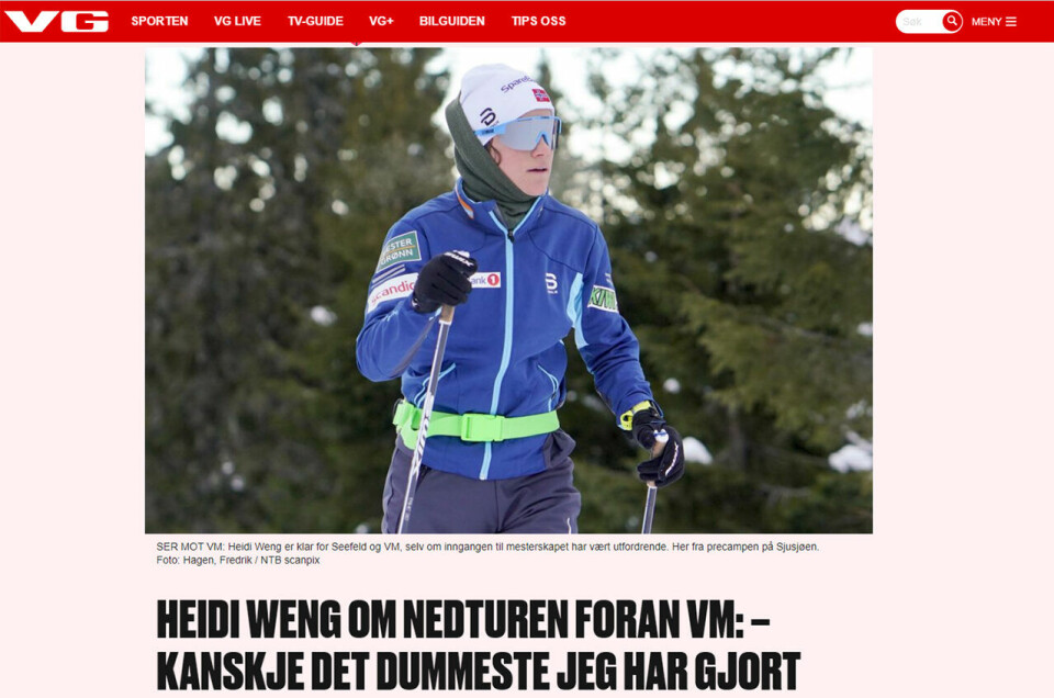 Faksimile fra VG Faksimile fra VG