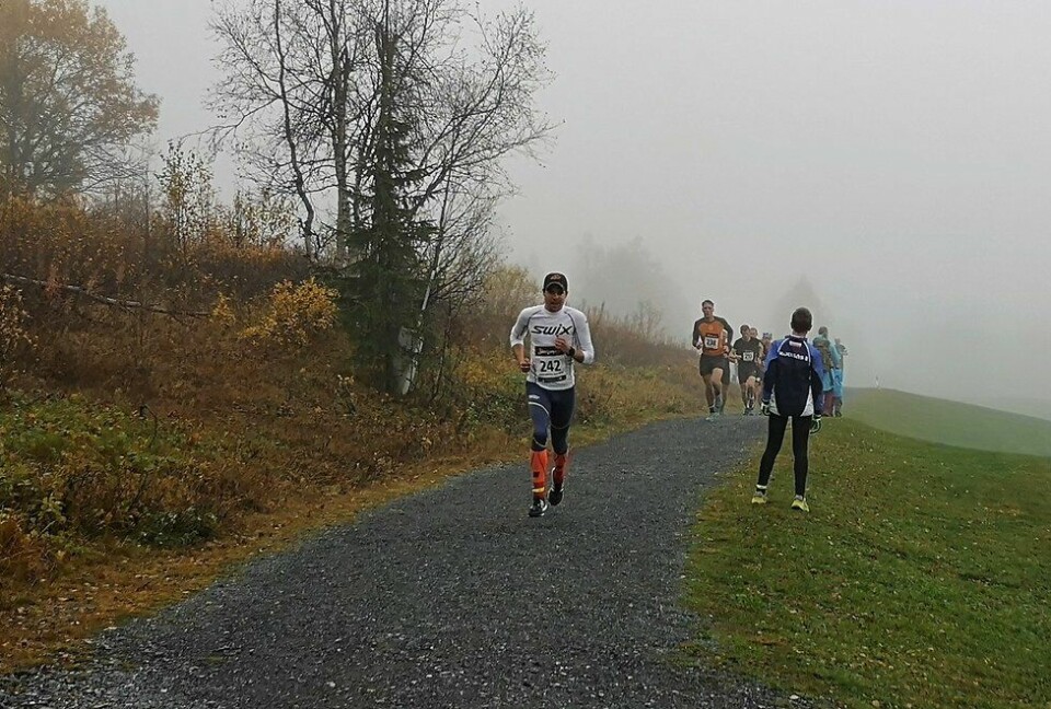 Vegard Ølstad Dalberg i tet fra start. (Foto: Rolf Bakken) Skeikampen Opp 2021