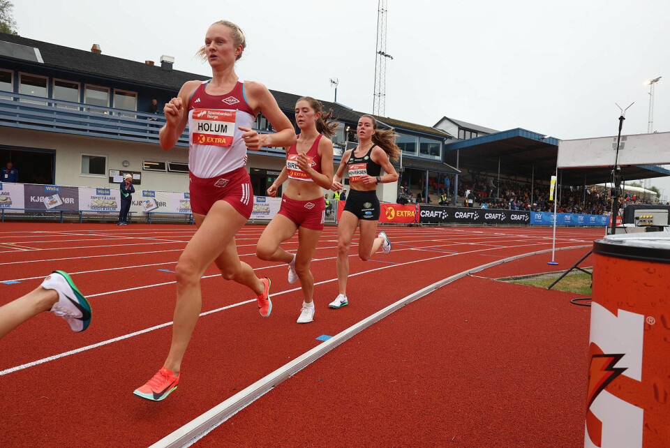 Madelène Wanvik Holum løp på 33.08,38 - ny pers og NM-bronse.