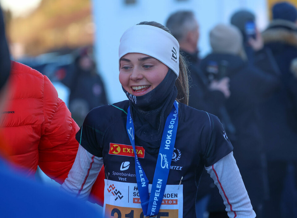 Lise Marie Ravndal fra Sandnes IL ble beste kvinne i Trippelen.