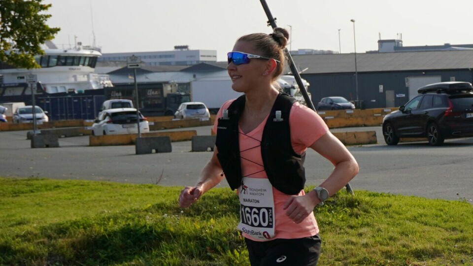 Ingvild Bang maraton under Trondheim Maraton