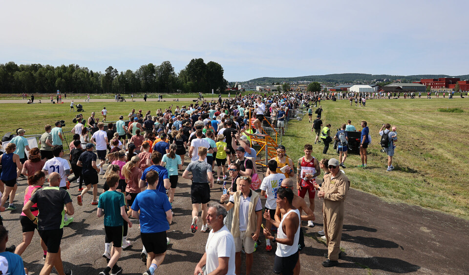 Folksomt i løypa. (Foto: Tom-Arild Hansen)