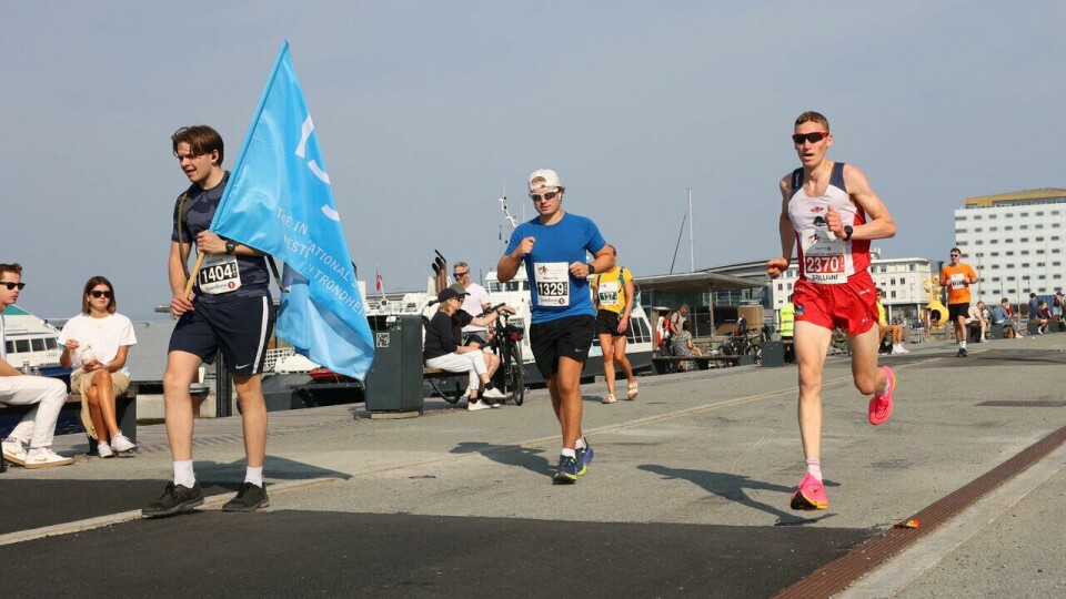 Nr. 2370 Andreas Dahlø Wærnes vant halvmaraton under Trondheim Maraton