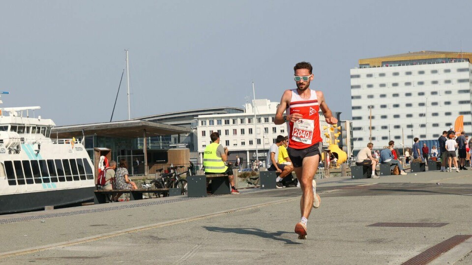 Alex Mauro kom på andreplass på halvmaraton under Trondheim Maraton