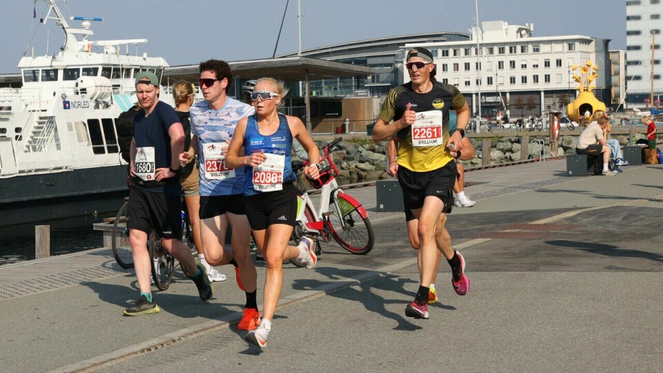 Heidi Hestmark Smalås kom på fjerdeplass på halvmaraton under Trondheim Maraton