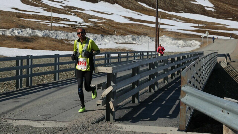 Yssef Hal løp maraton under Spitsbergen Marathon 2023