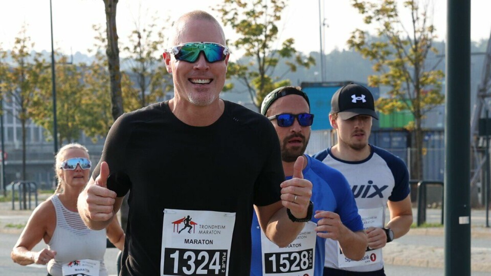 Adam Peter Butt under maratondistansen under Trondheim Maraton 2024