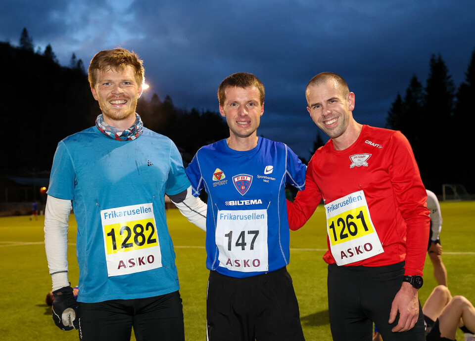 Daniel Bruvik, Espen Borge Joensen og Henrik Revheim løp alle inn til tider på 16-tallet.