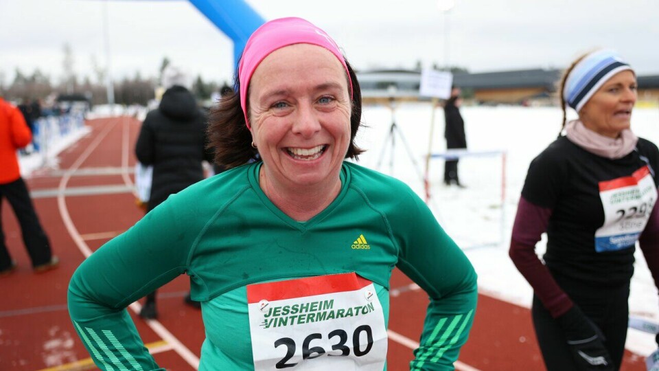 Siri Slotterøy Johnsen løp halvmaraton under Jessheim Vintermaraton 2023