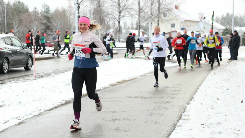 Marta Maria Ullman løp halvmaraton under Jessheim Vintermaraton 2023