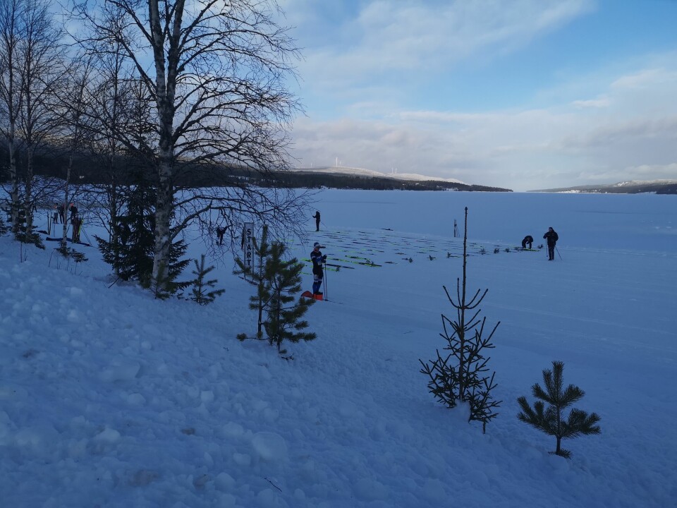 Startområdet helt i sørenden av Osensjøen. (Foto: Rolf Bakken)