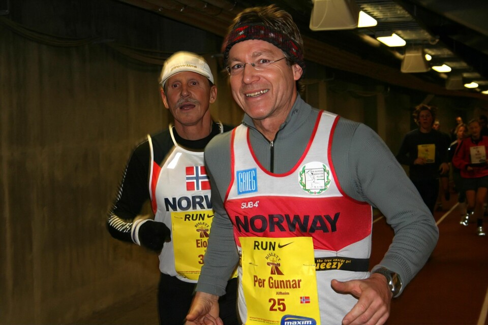Per Gunnar Alfheim, foran Eiolf Eivindsen. (Foto: Bjørn Hytjanstorp)