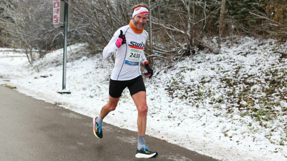 Ole-Hermann Røhr løp halvmaraton under Jessheim Vintermaraton 2023