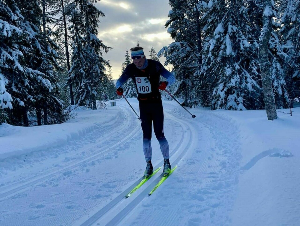 Aleksander Fredvik fra Oddersjaa 18 km. (Foto: Gine Skei)
