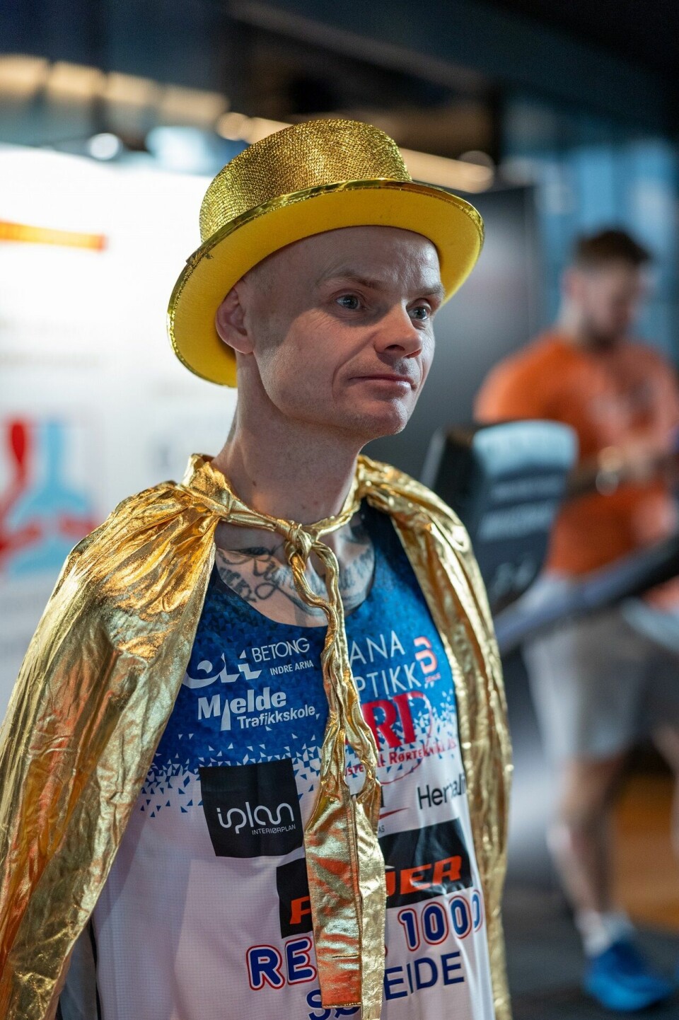 Gullhatten og gullkappen var på plass før start. (Foto: Samuel Hafsahl)
