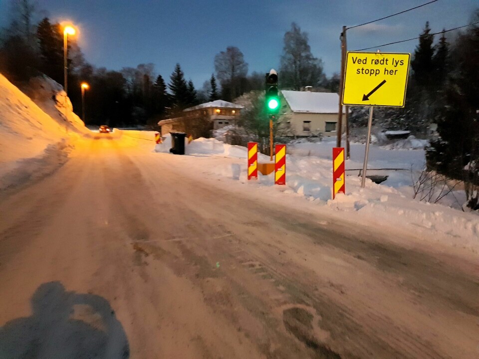 Startskuddet måtte tilpasses lyssignalet rett etter start. (Foto: Stein Arne Negård)