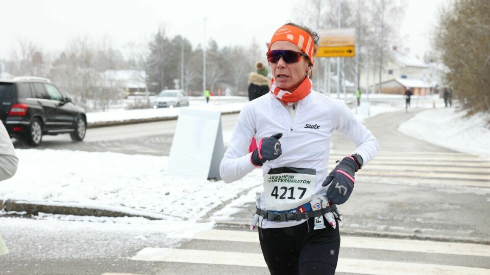 Ingvild Aurdal kom på sjuendeplass på maraton under Jessheim Vintermaraton 2023