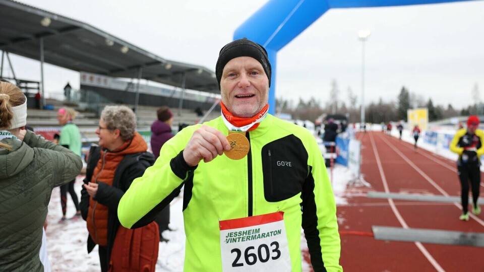 Jo-Are Stubmo er Kondistrener i Kongsberg og løp halvmaraton under Jessheim Vintermaraton 2023