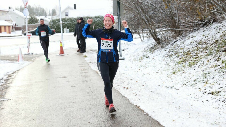 Katrine Wickstrøm Biseth løp halvmaraton under Jessheim Vintermaraton 2023
