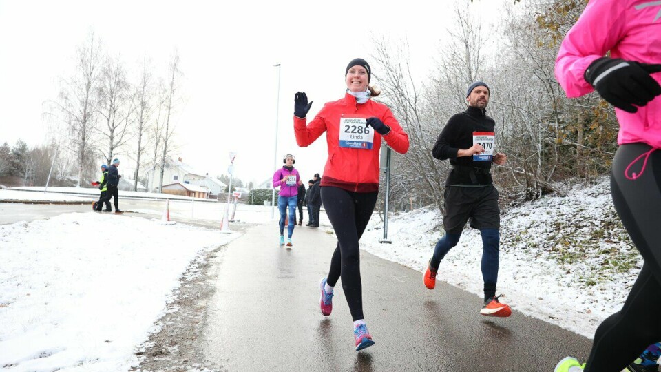 Linda Therese Johannessen løp halvmaraton under Jessheim Vintermaraton 2023