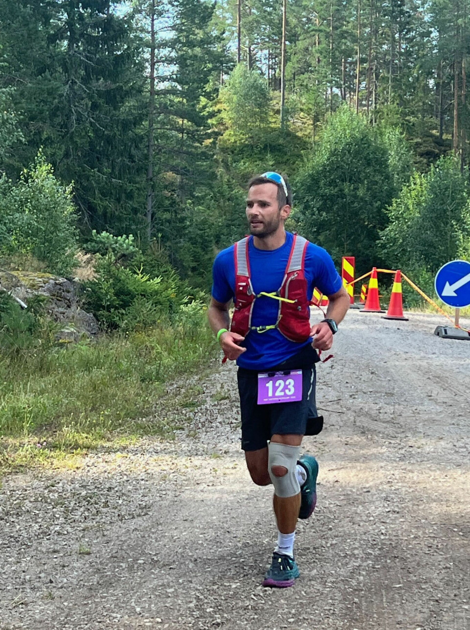 Daniel Nikolai Løseth løp inn til andreplass i ultraløpet. (Foto: arrangøren)