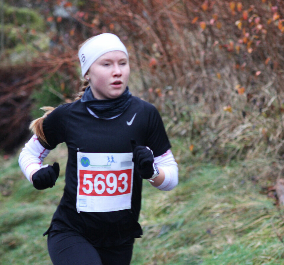 Adele Norheim Henriksen, IL Gular kom på 2. plass på 1.22.35.