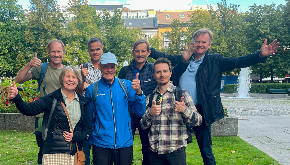 Kondisgjengen: Bakerst f.v.: Bjørn Johannessen, Trond Hansen, Rolf Bakken, Arne Dag Myking. Foran f.v: Marianne Røhme, Runar Gilberg og Tom-Arild Hansen.