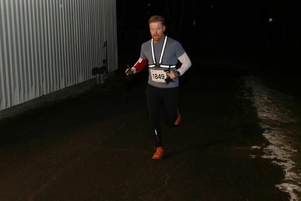 Svein E Bratberg i mål