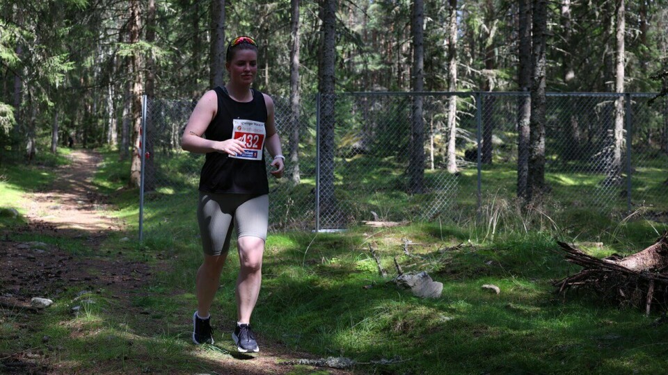 Emilie Alexandra Mortensen løp Kongsvingermila under Kongsvinger Maraton 2024