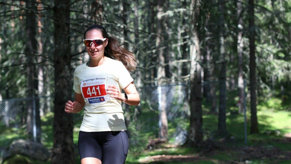 Sandra Bronn Aaslund løp Kongsvingermila under Kongsvinger Maraton 2024