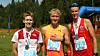 F.v. Sondre Taugbøl Lomeland kom på andreplass, David Nilsson vant, og Magnus Torp Antonsen kom på tredjeplass på halvmaraton under Kongsvinger Maraton 2024