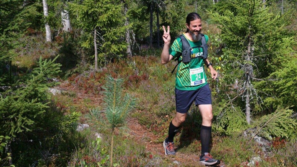 Matthias Kaller løp maraton under Kongsvinger Maraton 2024
