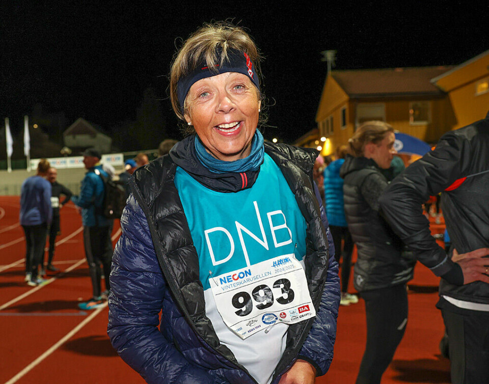 Kari Lundekvam tar klasseseieren i K60-64 på 10 km.