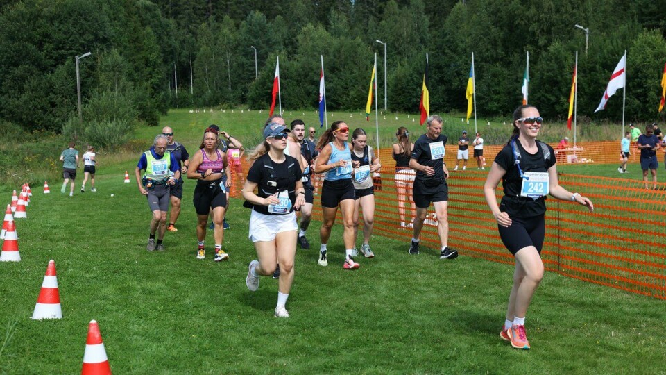 Starten på halvmaratondistansen under Kongsvinger Maraton 2024