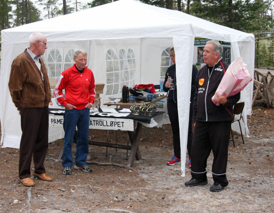 Tre meget sentrale personer i Femundløpets historie ved 40-årsjubiléet i 2007 (fra venstre): Magne Martinsen, IL Trysilgutten, Bjørn Tvedt, Veldre Friidrett - og Mr. Ren-Eng, Bo Berndtsson. Tre meget sentrale personer i Femundløpets historie ved 40-årsjubiléet i 2007 (fra venstre): Magne Martinsen, IL Trysilgutten, Bjørn Tvedt, Veldre Friidrett - og Mr. Ren-Eng, Bo Berndtsson.