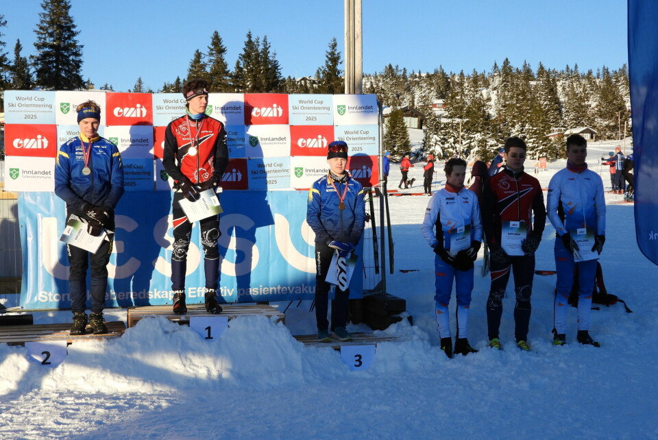 De seks beste i U23-klassen på mellomdistansen. (Foto: Stein Arne Negård)